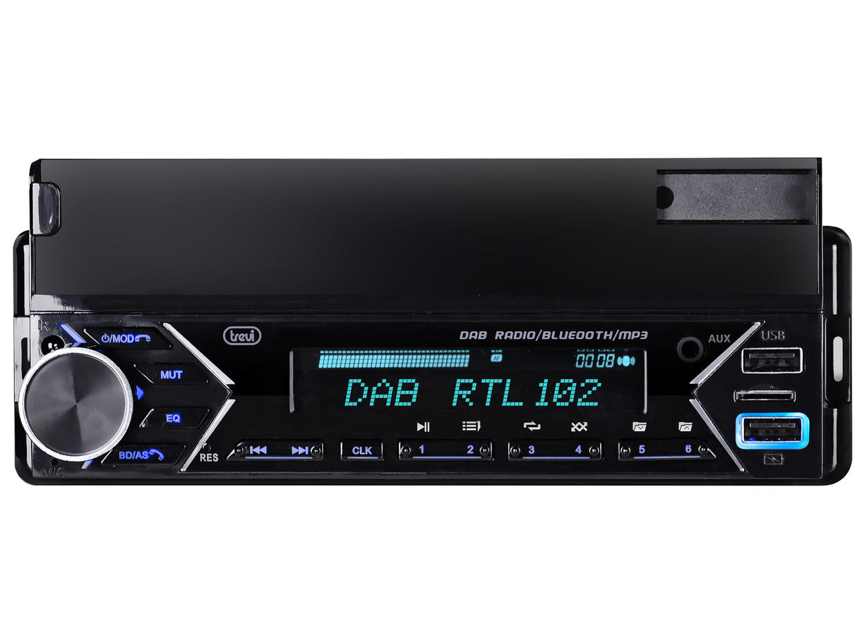 Trevi AUTORADIO DAB FM 160W SUPPORTO SMARTPHONE 7" WIRELESS USB MICRO SD SCD 5753 DAB
