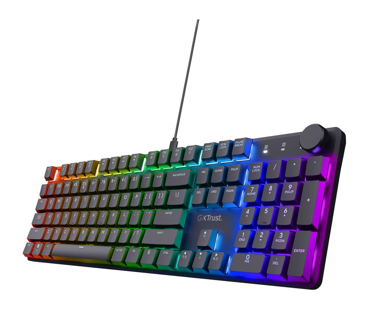 Trust GXT 866 Torix tastiera Gaming USB QWERTY Italiano Nero