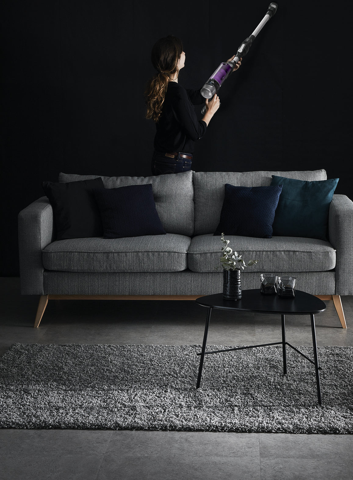 Rowenta RH2037 Aspirapolvere a bastone 2 in 1 Batteria Secco Senza sacchetto 0,4 L 250 W Nero, Viola