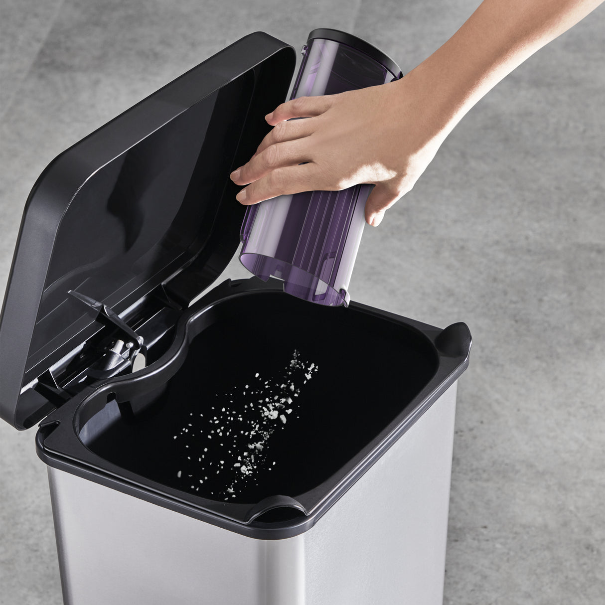 Rowenta RH2037 Aspirapolvere a bastone 2 in 1 Batteria Secco Senza sacchetto 0,4 L 250 W Nero, Viola