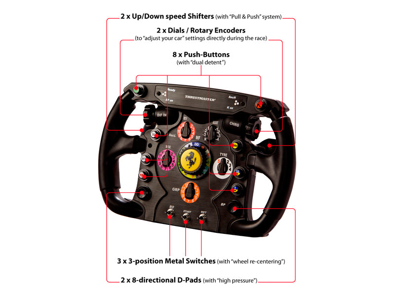 Thrustmaster Ferrari F1 Nero RF Volante Analogico PC, Playstation 3