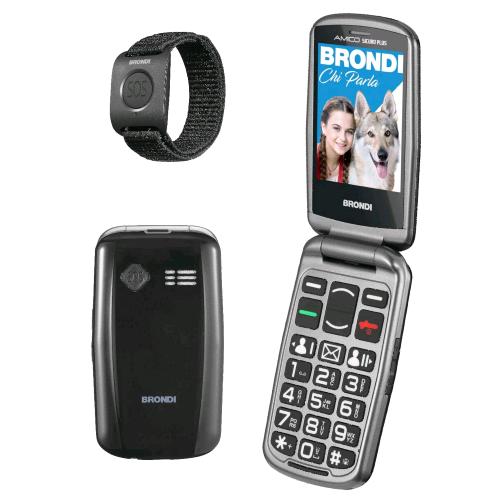 Brondi BRONDISICUROPL cellulare 7,11 cm (2.8") 82 g Nero Telefono con fotocamera