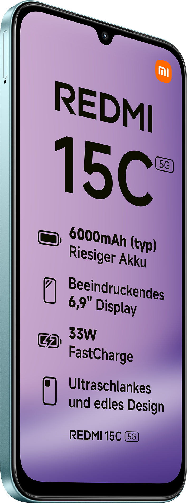 Xiaomi Redmi 15C 17,5 cm (6.9") 5G USB tipo-C 4 GB 128 GB 6000 mAh Verde
