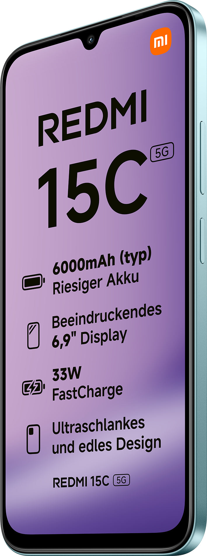 Xiaomi Redmi 15C 17,5 cm (6.9") 5G USB tipo-C 4 GB 128 GB 6000 mAh Verde