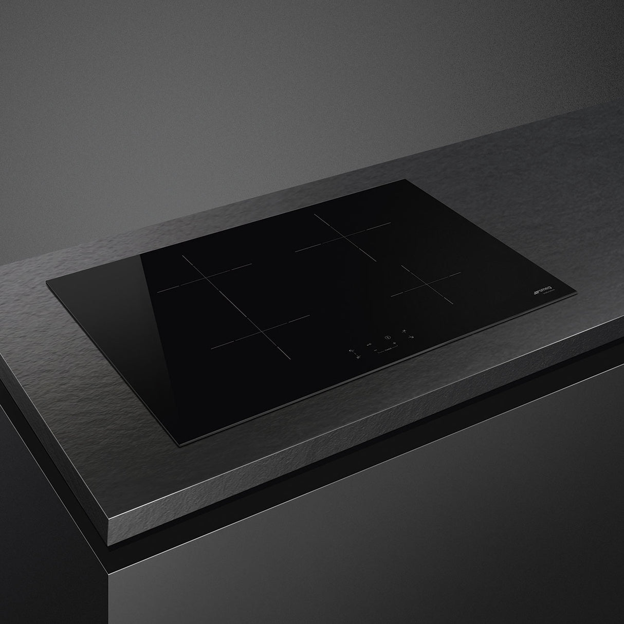 Smeg Universal SI1B2742D piano cottura Nero Da incasso 75 cm Piano cottura a induzione 4 Fornello(i)
