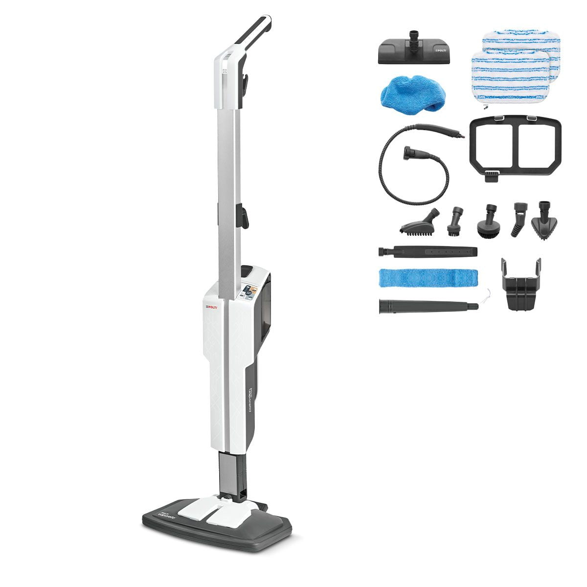 Polti Vaporetto SV610_Style Scopa a vapore 0,5 L 1500 W Grigio, Bianco
