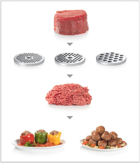 Bosch MFW68660 Tritacarne ProPower 2200 W Nero, Inox spazzolato