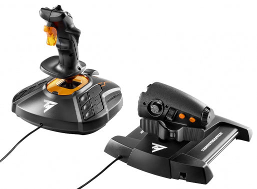 Thrustmaster T-16000M FCS Hotas Nero, Arancione USB Joystick Analogico/Digitale MAC, PC