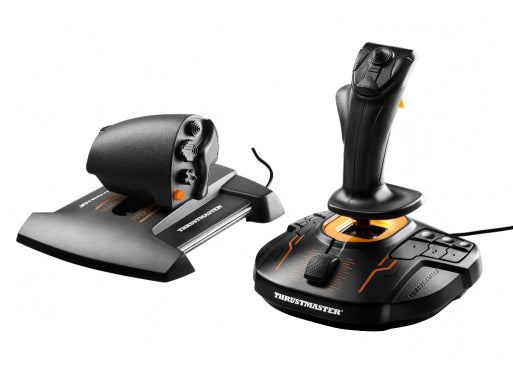 Thrustmaster T-16000M FCS Hotas Nero, Arancione USB Joystick Analogico/Digitale MAC, PC