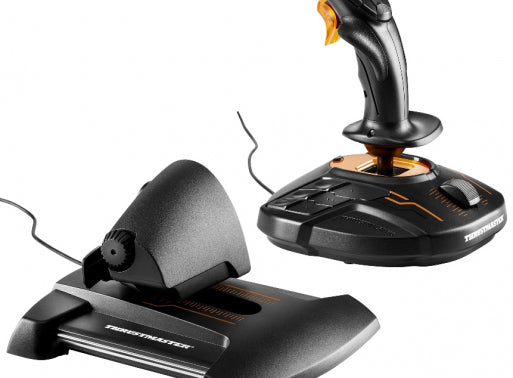 Thrustmaster T-16000M FCS Hotas Nero, Arancione USB Joystick Analogico/Digitale MAC, PC