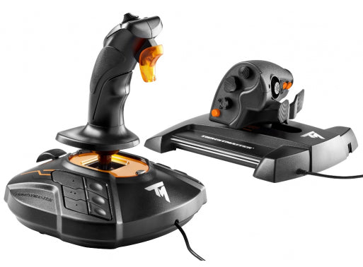 Thrustmaster T-16000M FCS Hotas Nero, Arancione USB Joystick Analogico/Digitale MAC, PC