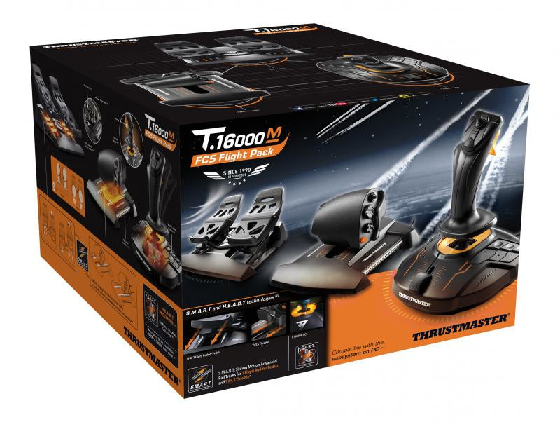 Thrustmaster T-16000M FCS Flight Pack Nero USB Joystick Analogico/Digitale MAC, PC