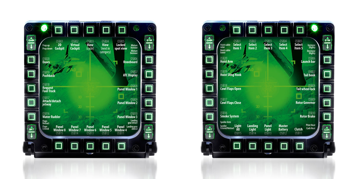 Thrustmaster MFD Cougar Pack Nero Joystick PC