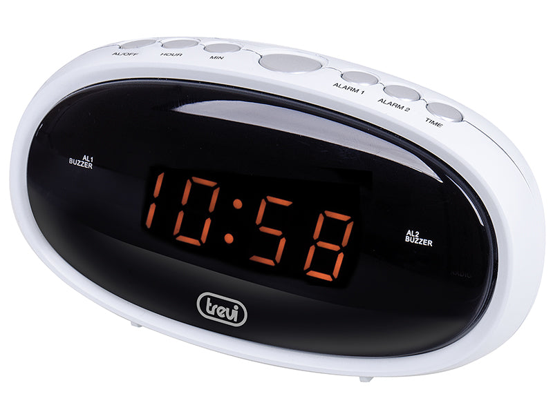 Trevi EC 880 Sveglia digitale Nero, Bianco