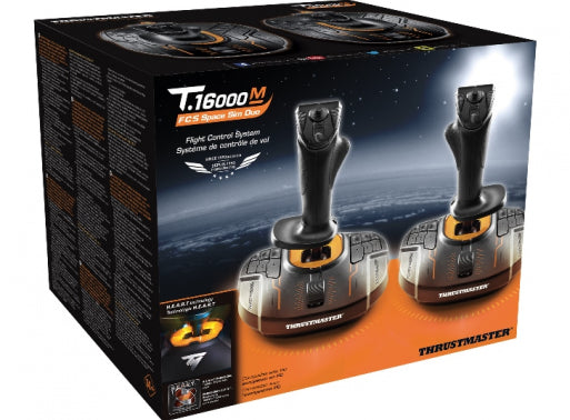 Thrustmaster T.16000M FCS SPACE SIM DUO Nero, Arancione USB Joystick Analogico/Digitale PC