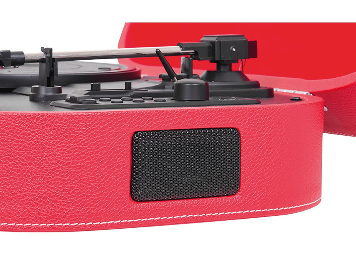Trevi SALLY GIRADISCHI STEREO WIRELESS USB AUX-IN BATTERIA RICARICABILE TT 1020 BT ROSSO