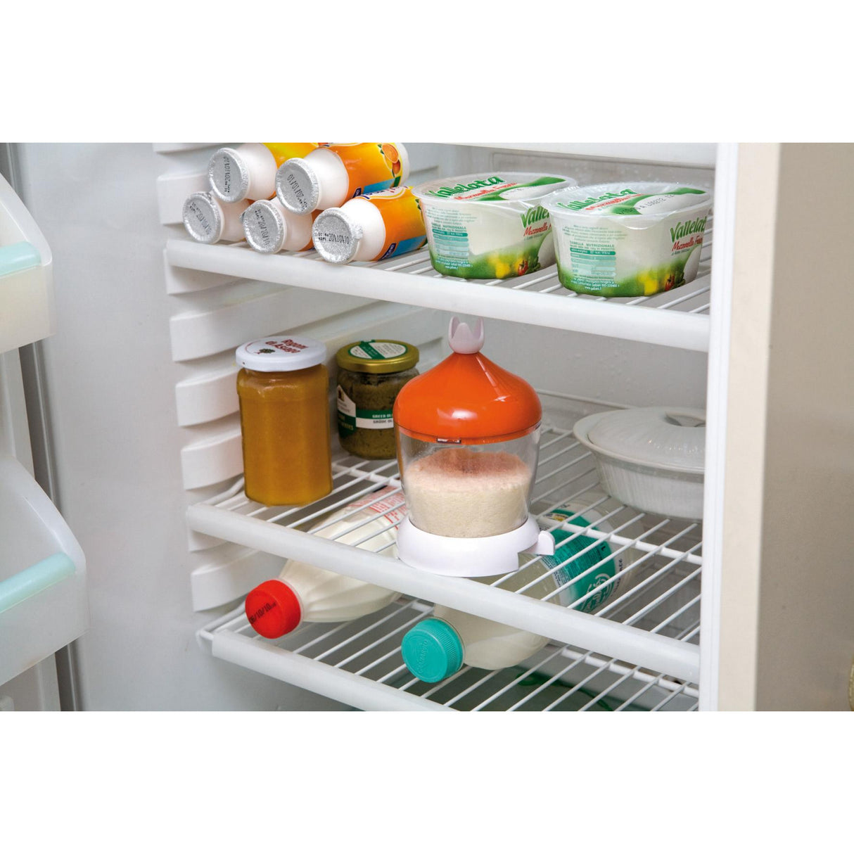 Ariete 439 Gratì Turbo - Grattugia elettrica che si trasforma in Formaggera con dosatore da tavola - Coperchio salvafreschezza - Lama Acciaio Inox