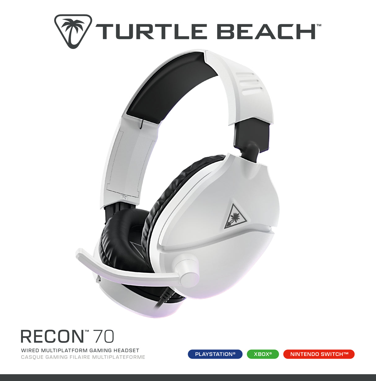 Turtle Beach Recon 70 Auricolare Cablato A Padiglione Gaming Bianco