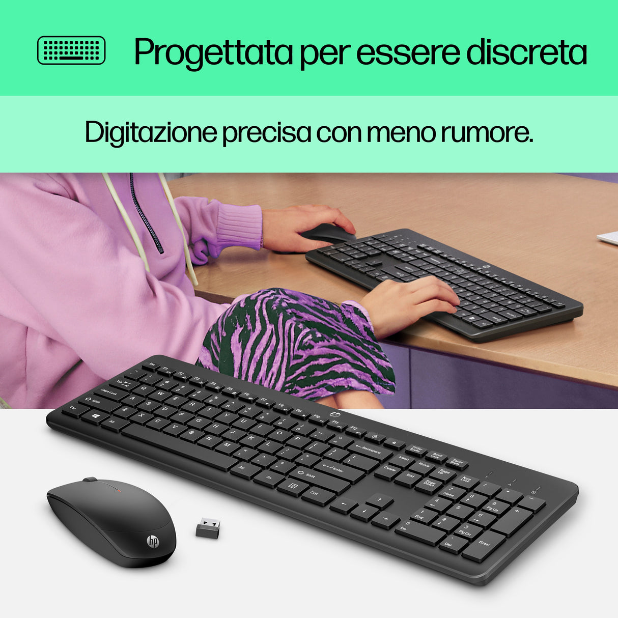 HP Combo tastiera e mouse wireless 230