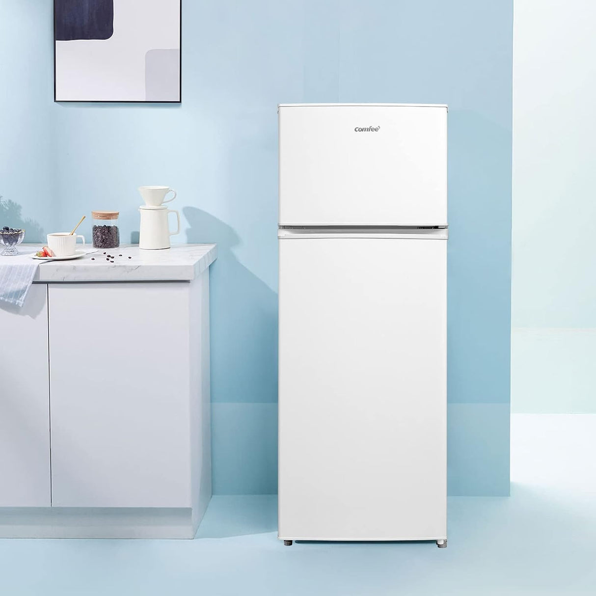 Comfeè RCT284WH2A frigorifero con congelatore Libera installazione 204 L E Bianco