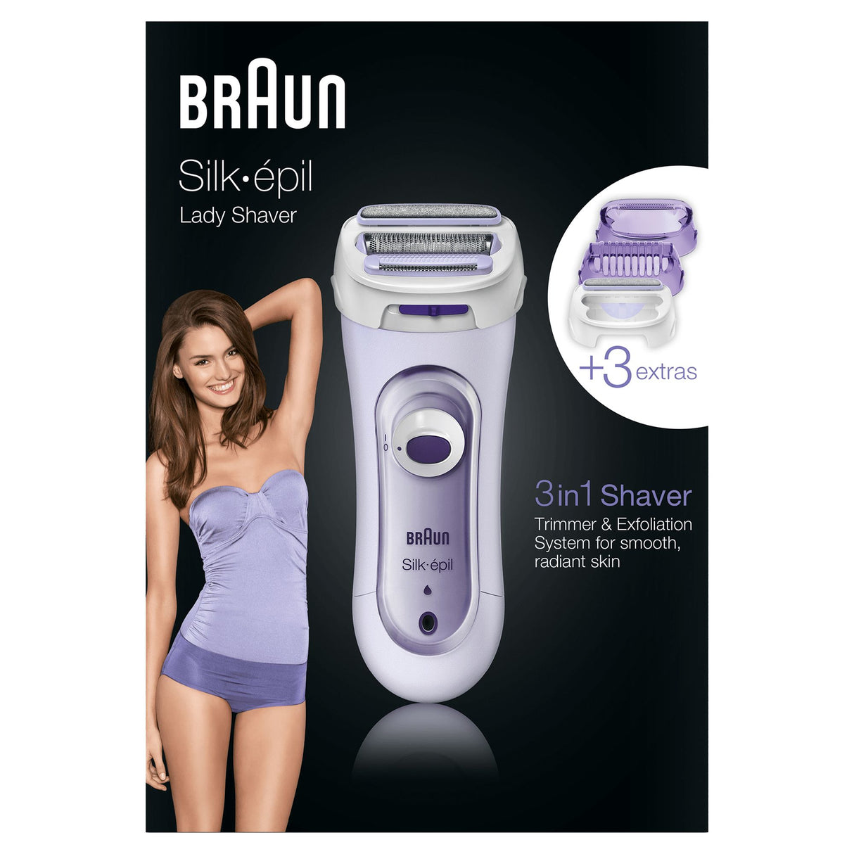 Braun Silk-épil LS 5560 1 testina/e Lillà