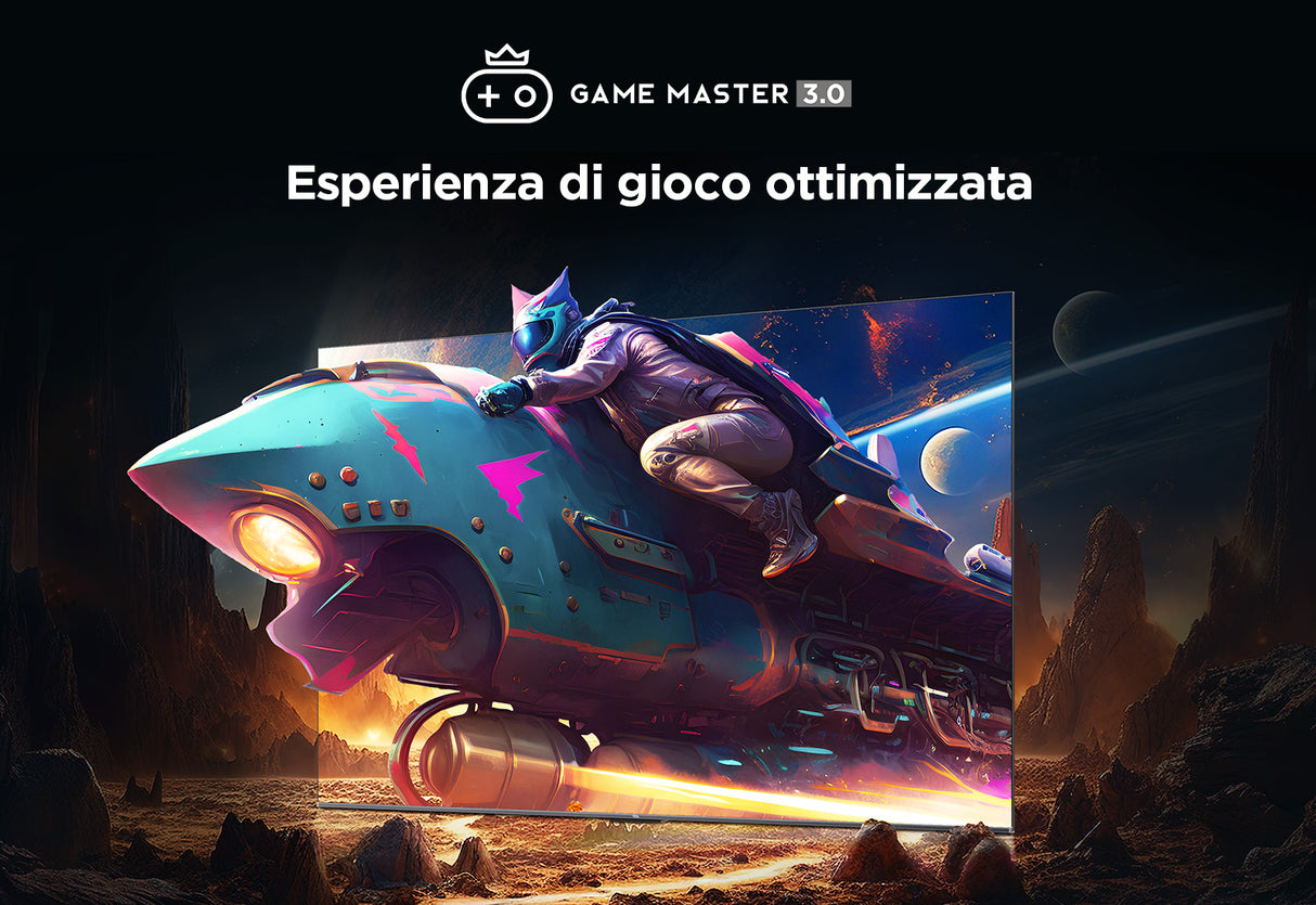 TCL C69 Serie C6 Smart TV QLED 4K 55" 55C69B, audio Onkyo con subwoofer, Dolby Vision - Atmos, Google TV