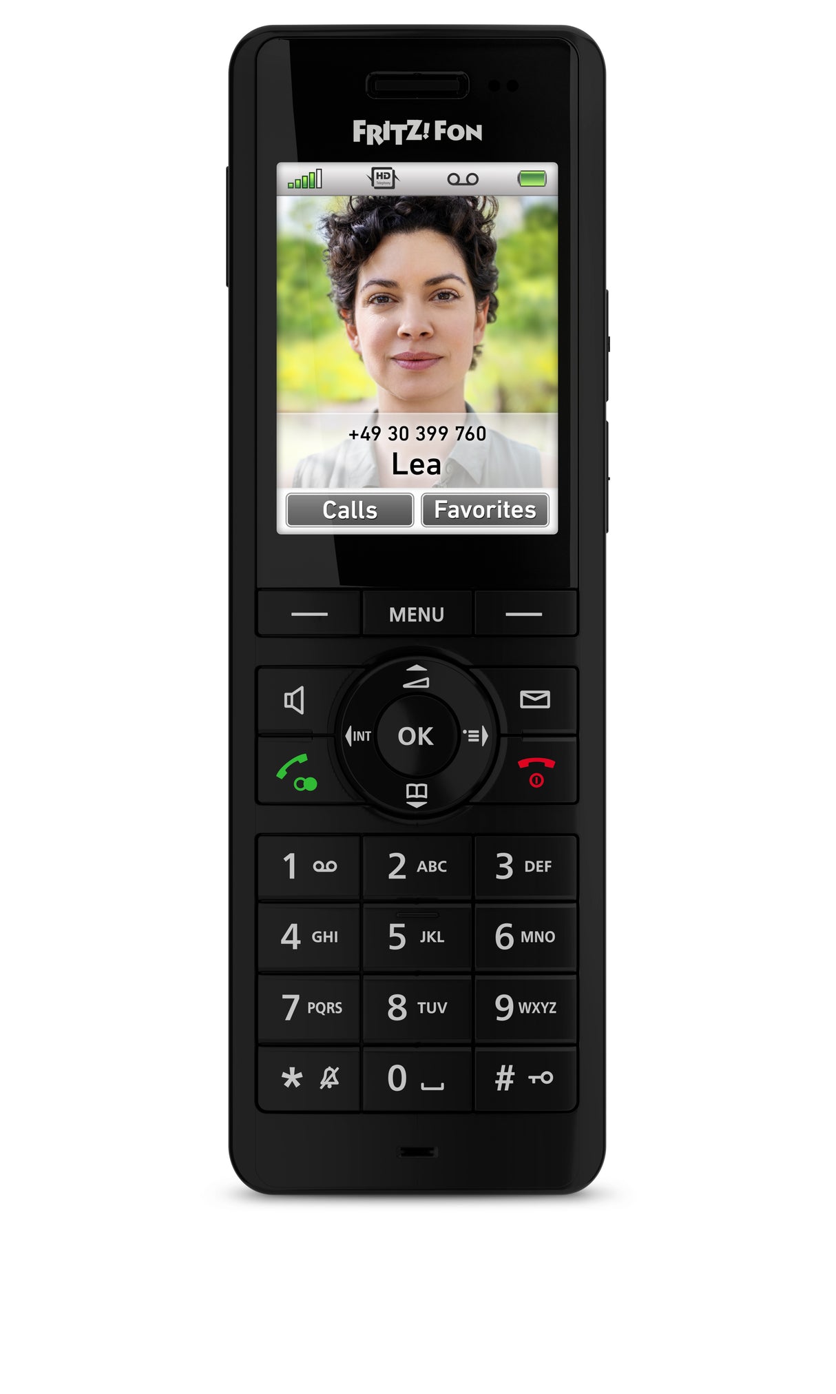 FRITZ!Fon X6 INT Telefono DECT Identificatore di chiamata Nero