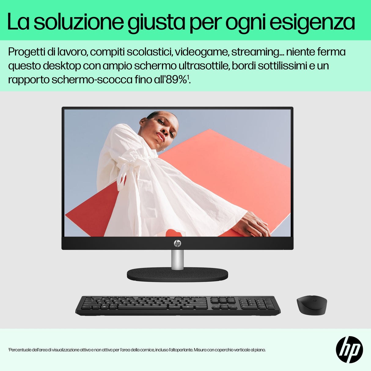 HP 24-cr0050nl AMD Ryzen™ 5 7520U 60,5 cm (23.8") 1920 x 1080 Pixel PC All-in-one 8 GB LPDDR5-SDRAM 512 GB SSD Windows 11 Home Wi-Fi 6 (802.11ax) Bianco