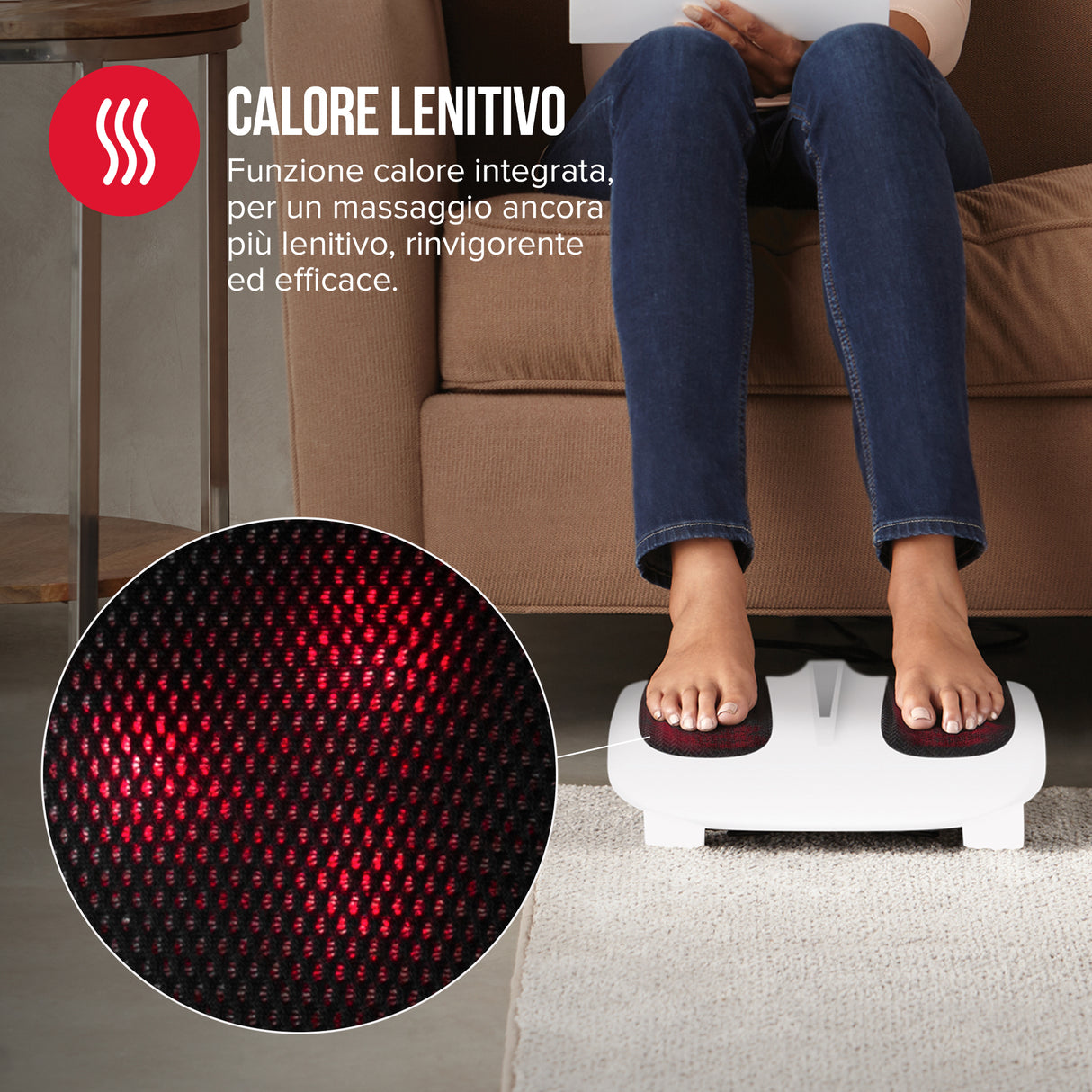 HoMedics FM-TS9-EU massaggiatore Piedi Bianco