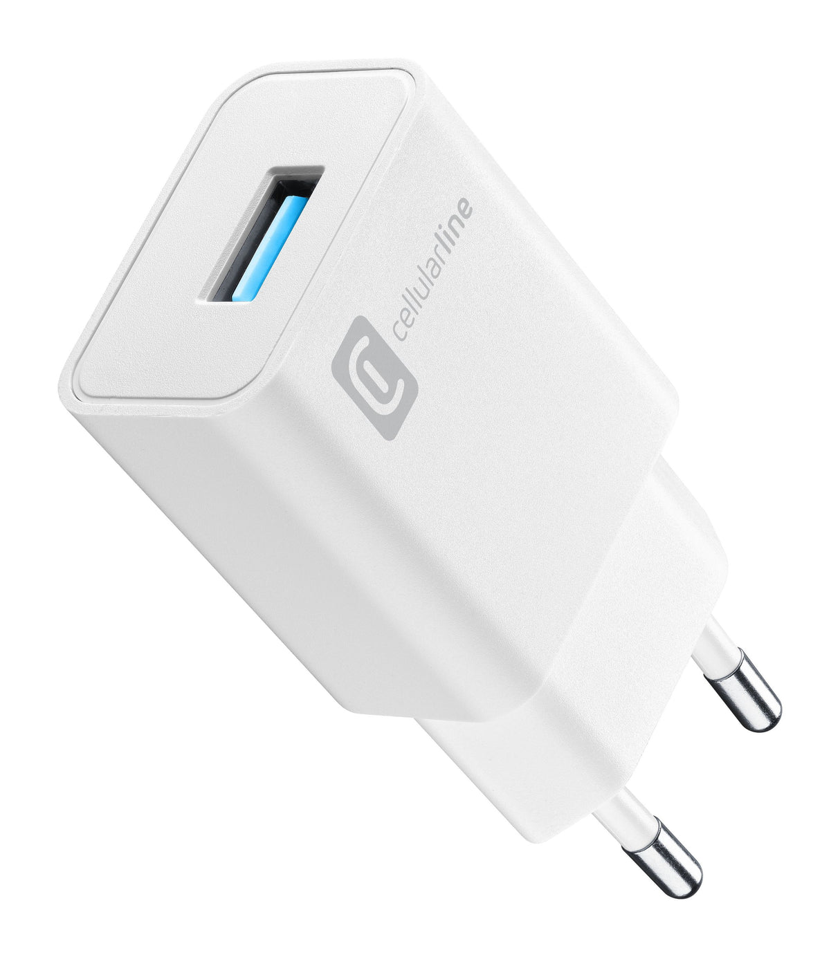 Cellularline ACHUSB18WSMLW Caricabatterie per dispositivi mobili Universale Bianco AC Interno