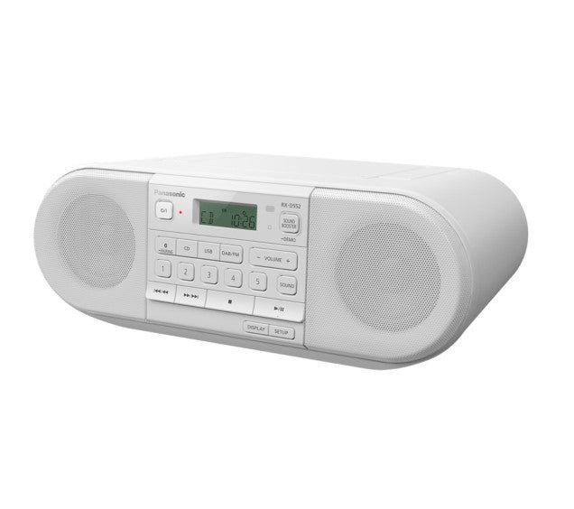 Panasonic RX-D552 Digitale 20 W DAB, DAB+, FM Bianco Riproduzione MP3