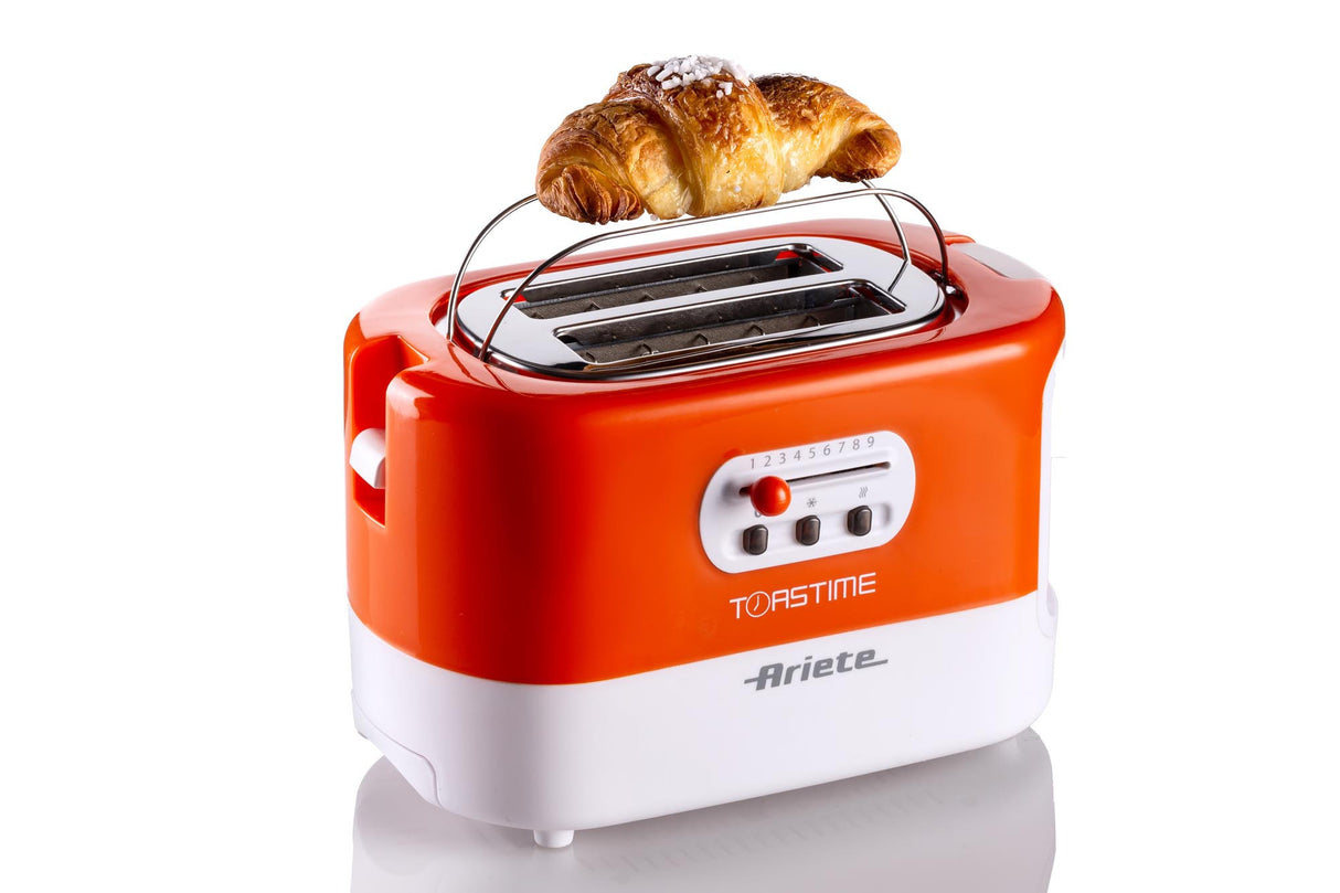 Ariete Toastime Tostapane Arancio e Bianco