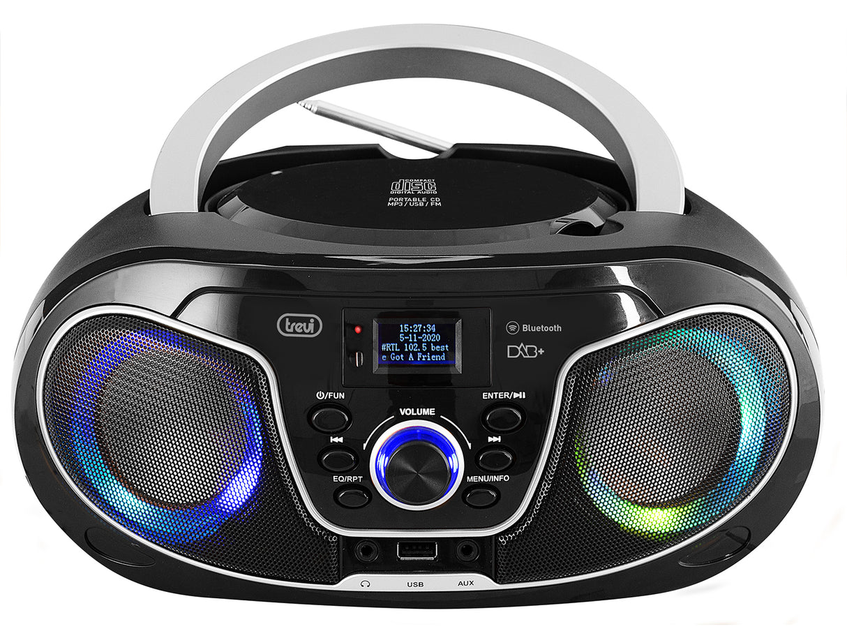 Trevi STEREO PORTATILE BOOMBOX CD DAB DAB+ USB WIRELESS AUX-IN CMP 588 DAB