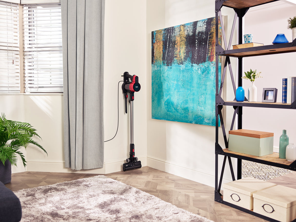 Beko VRT50121VR scopa elettrica Aspirapolvere elettrica Batteria Secco MIF Senza sacchetto 0,55 L 110 W Rosso