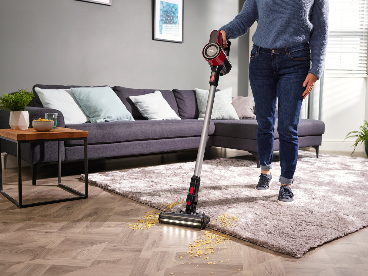 Beko VRT50121VR scopa elettrica Aspirapolvere elettrica Batteria Secco MIF Senza sacchetto 0,55 L 110 W Rosso