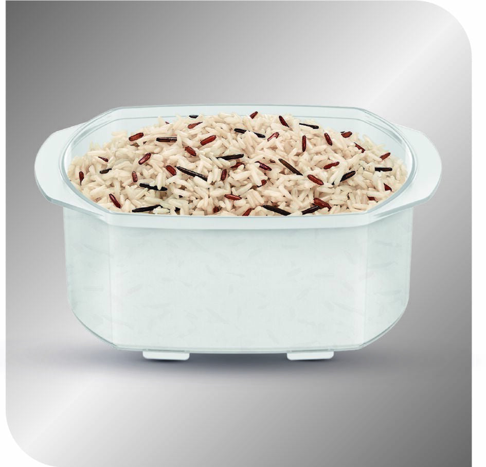 Tefal Convenient Series Deluxe VC502D pentola a vapore 3 cestello/i Superficie piana 900 W Acciaio inox, Bianco