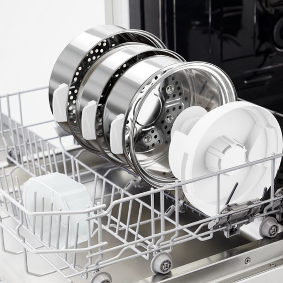 Tefal Convenient Series Deluxe VC502D pentola a vapore 3 cestello/i Superficie piana 900 W Acciaio inox, Bianco