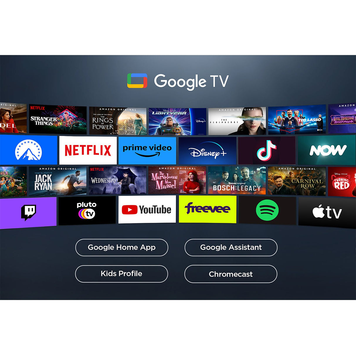 TCL C65 Serie C6 Smart TV QLED 4K 50" 50C655, Dolby Vision, Dolby Atmos, Google TV