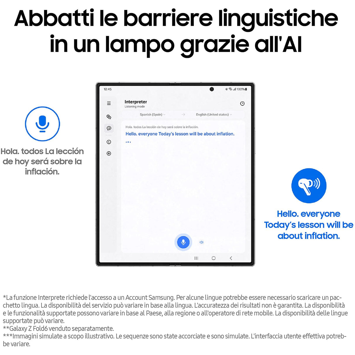 Samsung Galaxy Buds3 Pro Auricolari AI in-ear True Wireless, Speaker a 2 vie, Audio Hi-Fi, Impermeabilità IP57, Silver