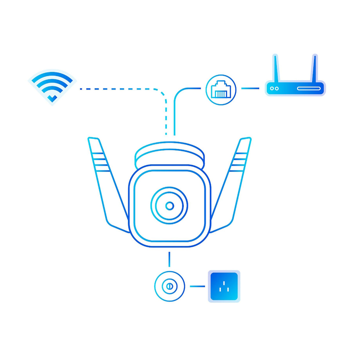 TP-Link Tapo TC65 telecamera di sorveglianza Pallottola (forma) Telecamera di sicurezza IP Esterno 2304 x 1296 Pixel Soffitto/muro