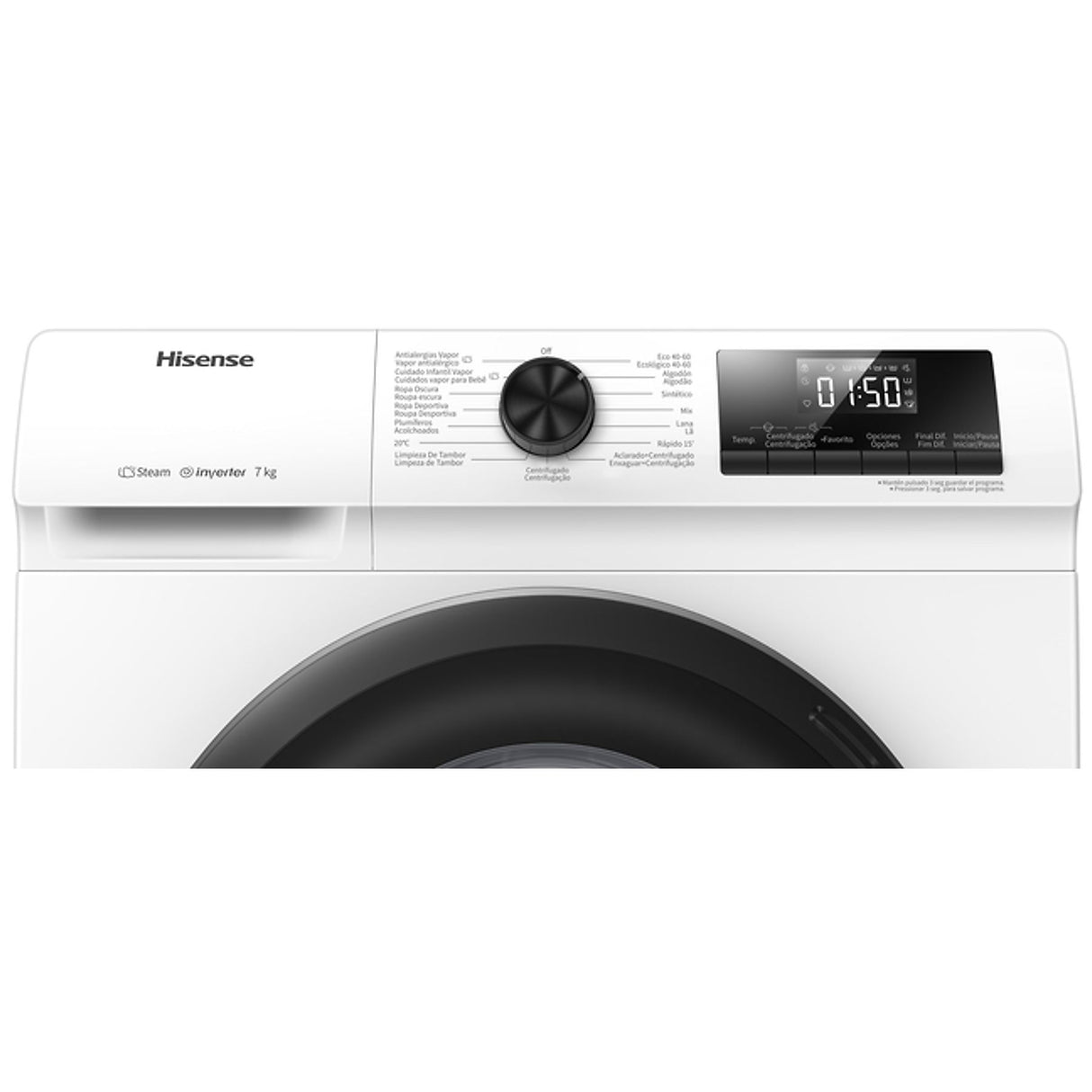 Hisense WFQP7012EVM lavatrice Caricamento frontale 7 kg 1200 Giri/min Bianco