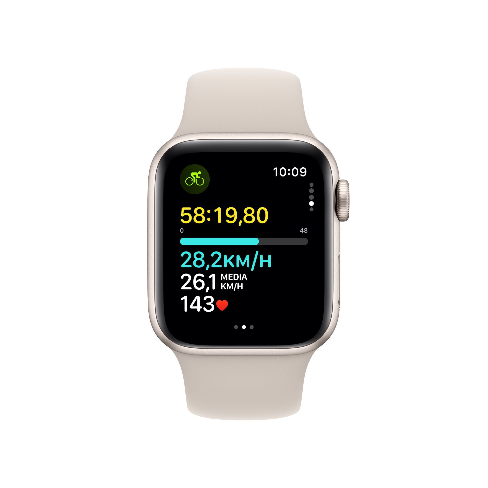 Apple Watch SE GPS Cassa in Alluminio Galassia con Cinturino Sport Galassia - 40mm - S/M