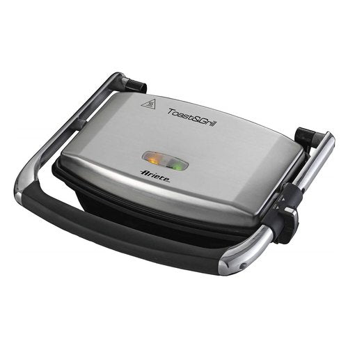 Ariete Toast&Grill Slim Tostiera Silver e Black