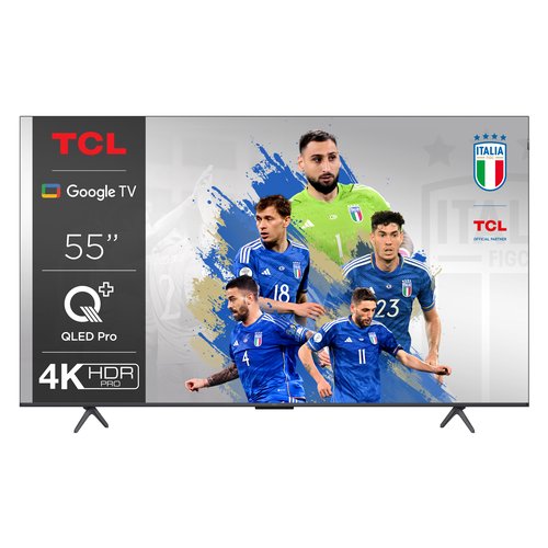 TCL C69 Serie C6 Smart TV QLED 4K 55" 55C69B, audio Onkyo con subwoofer, Dolby Vision - Atmos, Google TV