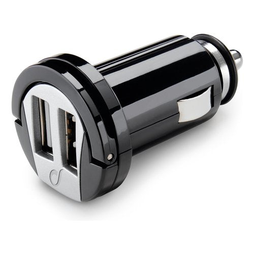 Cellularline USB Car Charger Dual - Universal Caricabatterie da auto con doppia porta USB 10W