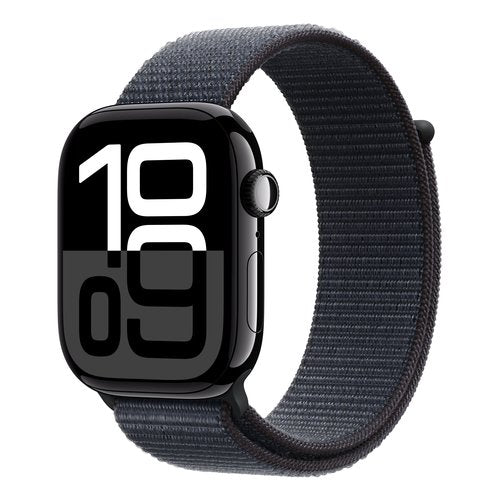 Apple Watch Series 10 Serie 10 GPS 46mm Cassa in Alluminio color Jet Black con Sport Loop