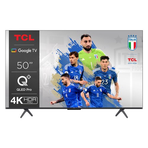 TCL C65 Serie C6 Smart TV QLED 4K 50" 50C655, Dolby Vision, Dolby Atmos, Google TV