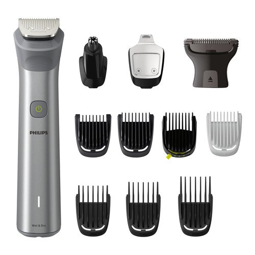 Philips Multigroom Series 5000 rasoio rifinitore all-in-one 12 in 1 con 12 accessori per viso, testa e corpo MG5940/15