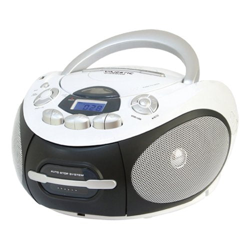 New Majestic AH-2387R MP3 USB Lettore CD personale Nero, Bianco