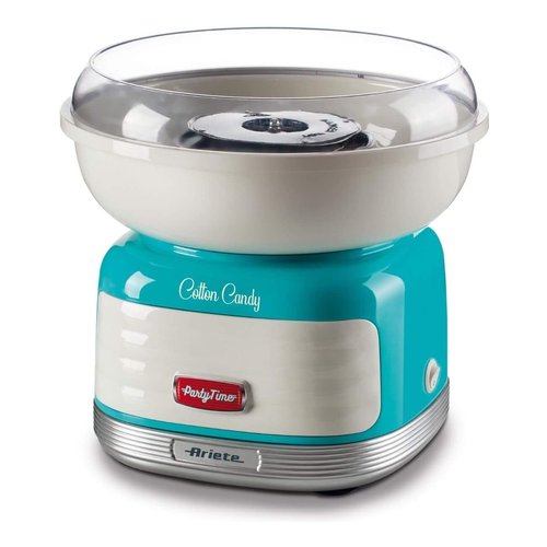 Ariete 2973 - Cotton Candy Party Time - Macchina per Zucchero Filato compatibile con zucchero semolato e caramelle dure - 500 Watt - Azzurro